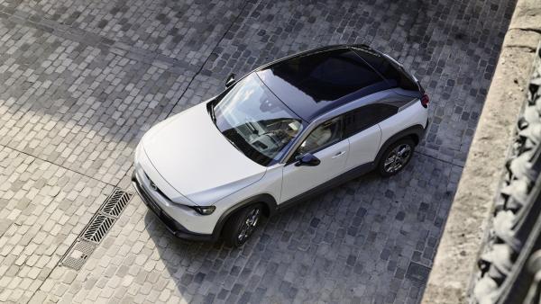 Mazda MX-30 maart 2020 wit boven